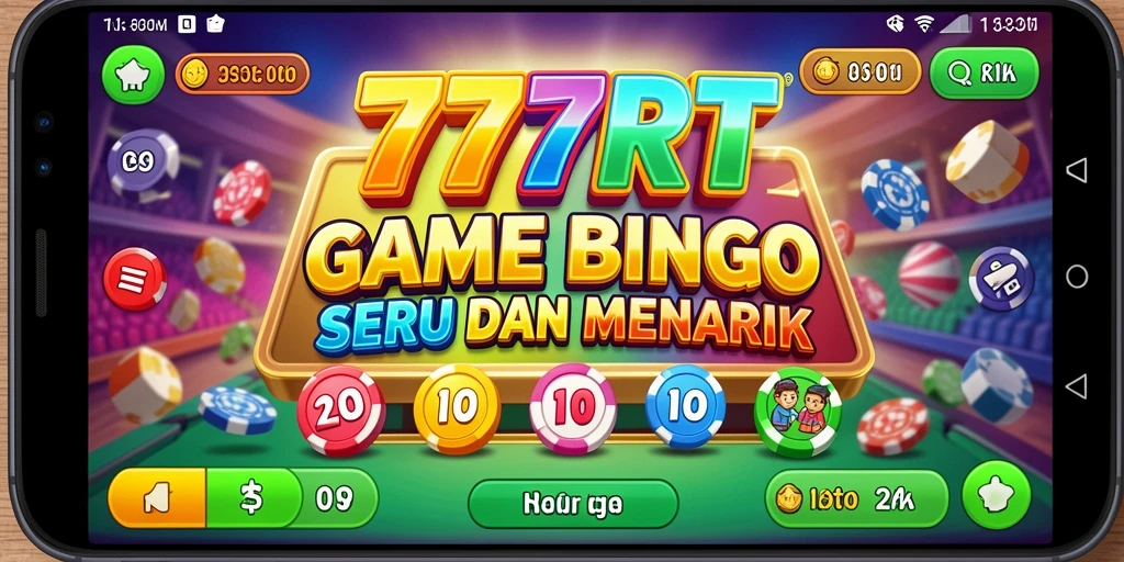 Tampilan menarik dari gameplay Bingo di 777RT dengan pemain aktif.