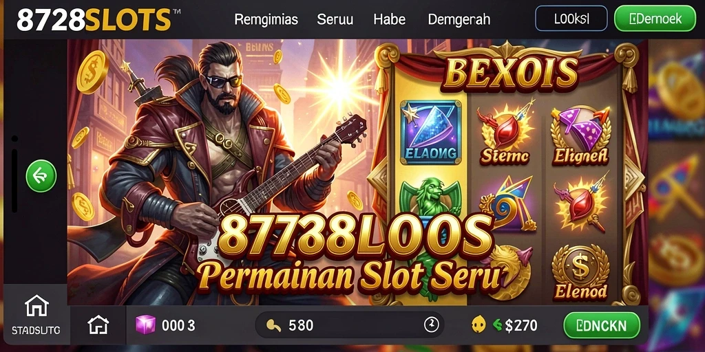 Tampilan gameplay yang menarik dan penuh warna di 8728SLOTS.