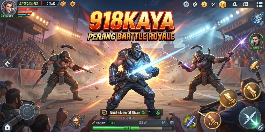 Gameplay Battle Royale yang menegangkan di 918KAYA.