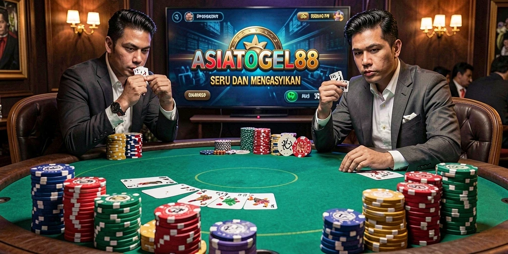 Tampilan menarik dari gameplay Poker ASIATOGEL88 yang memukau.
