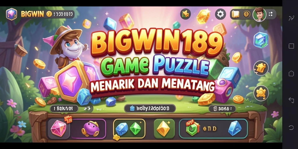 Tampilan gameplay menarik dari BIGWIN189 di level Puzzle.