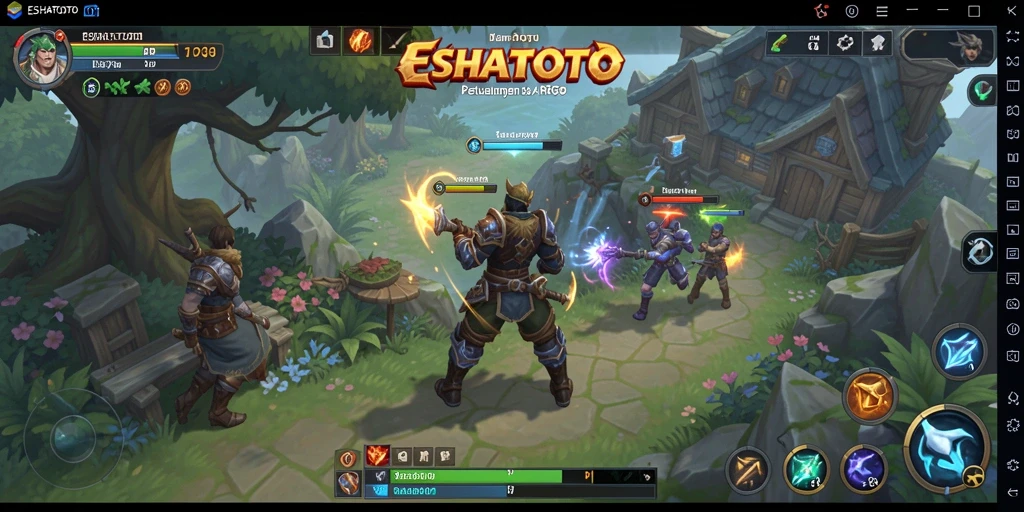 Tampilan gameplay ESHATOTO yang seru dan menantang.