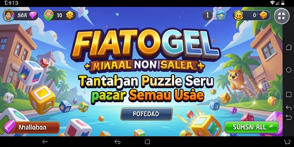 Gameplay seru FIATOGEL dengan berbagai tantangan puzzle.