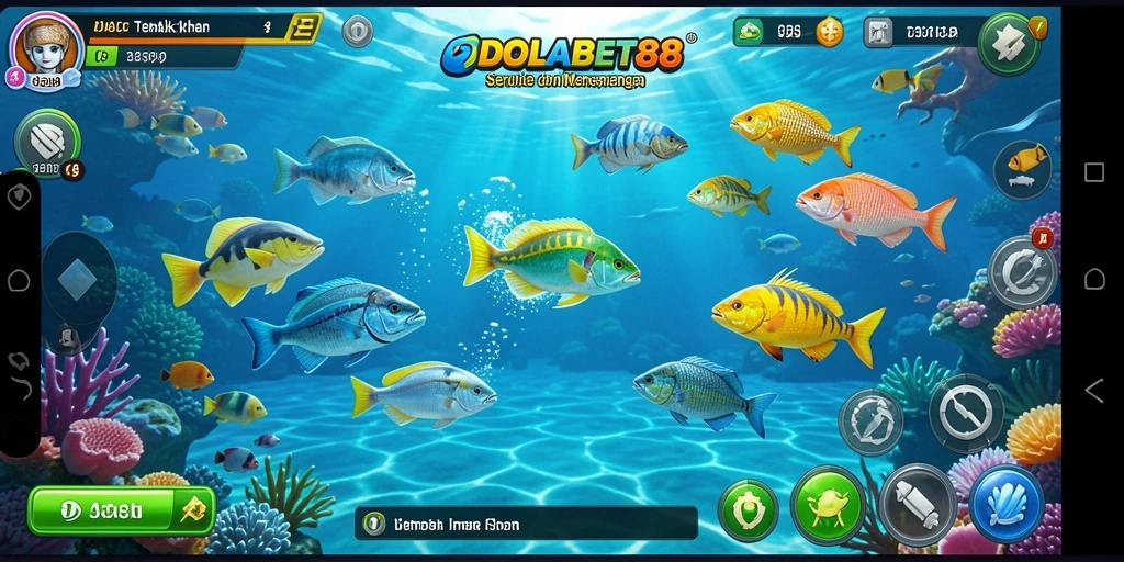Tampilan menarik gameplay Tembak Ikan di IDOLABET88.