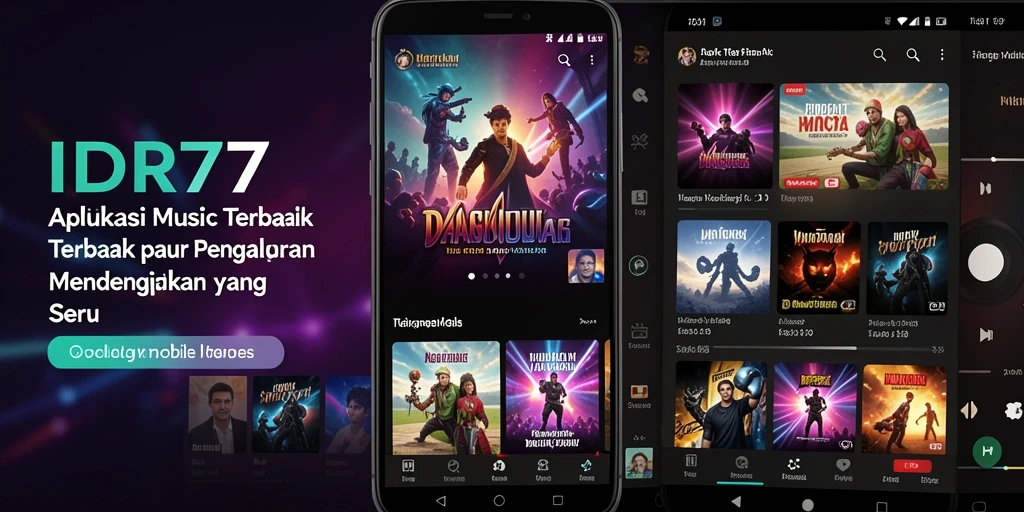 Tangkapan layar IDR77 menampilkan antarmuka aplikasi musik yang intuitif dan mudah digunakan.