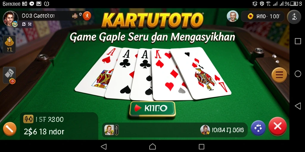 Tampilan gameplay KARTUTOTO yang seru dan interaktif.