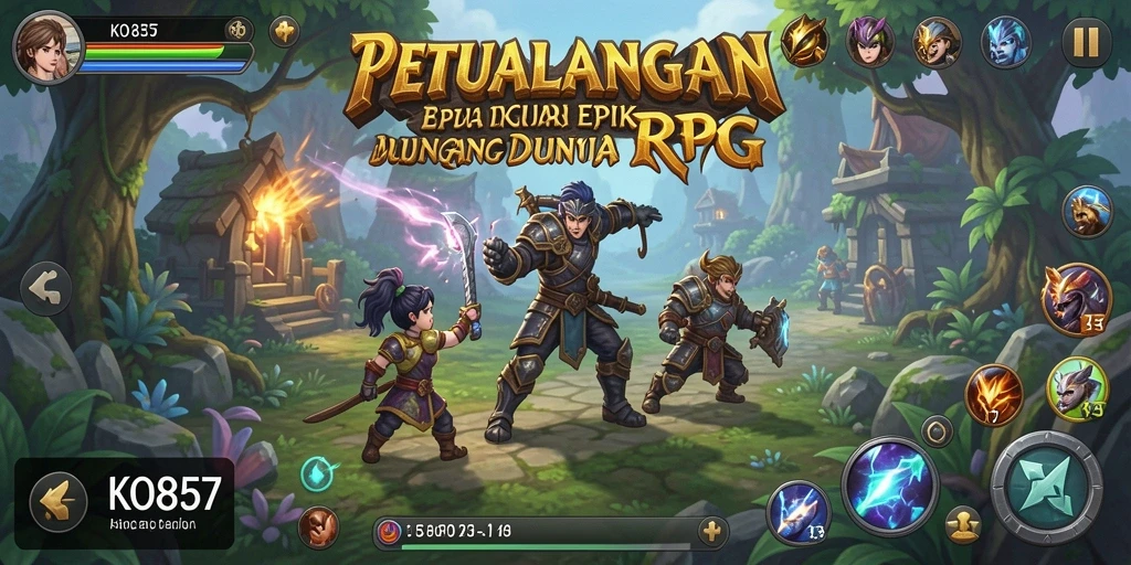 Screenshot gameplay KO857 yang menarik dan penuh aksi RPG.