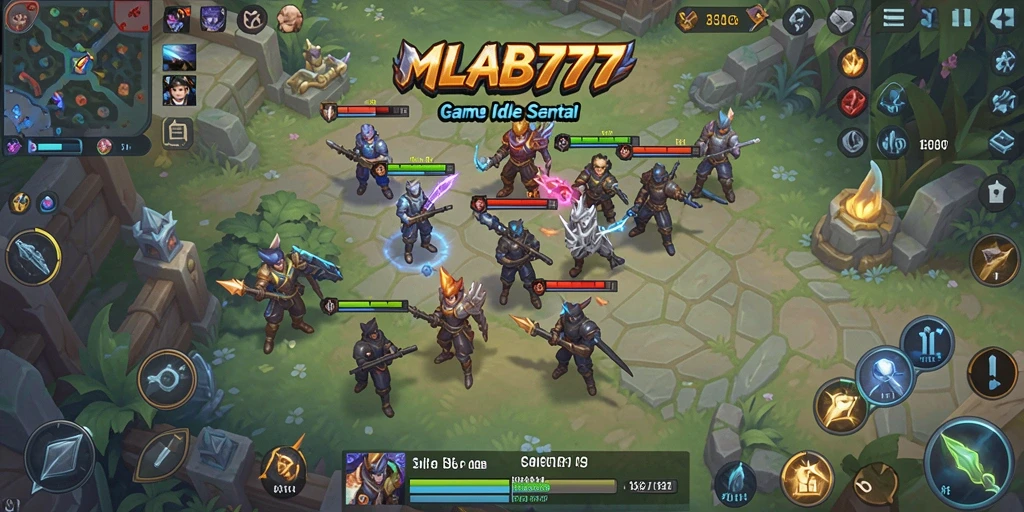 Tampilan gameplay <strong>MLBB777</strong> yang menarik dan penuh warna dari aksi karakter Idle.