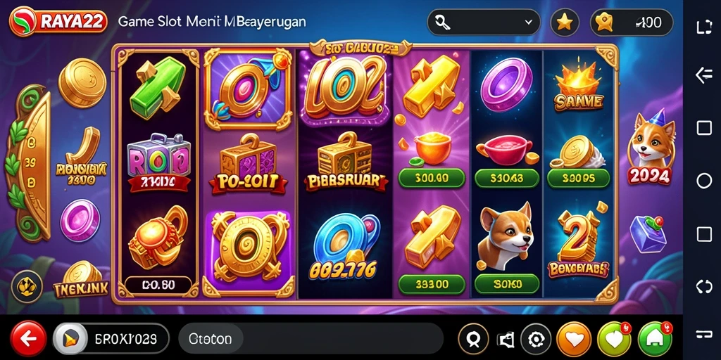 Tampilan menarik dari gameplay Slot di RAYA22.