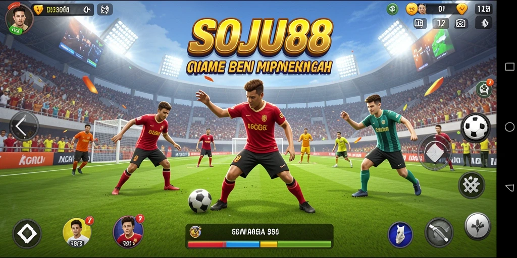 Menampilkan gameplay seru di berbagai cabang olahraga.
