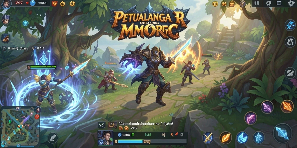 Tampilan menakjubkan dari gameplay V87 di dunia MMORPG.